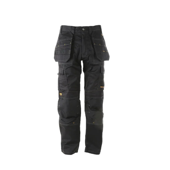 Men’s DeWalt pro tradesman stretch pants black - Picture 1 of 3